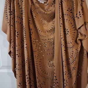 Ariat Tan Laser-Cut Women's Cardigan